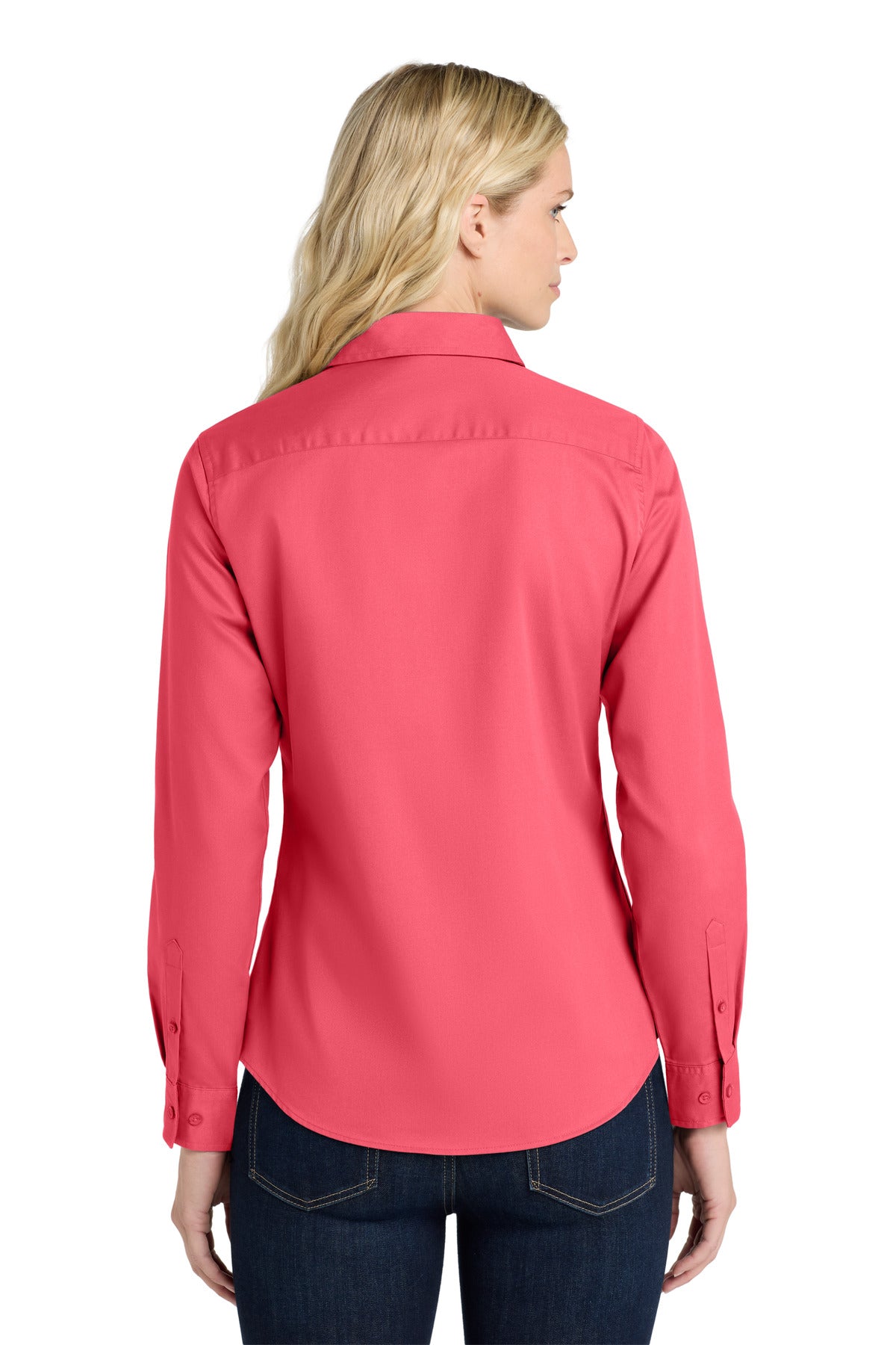 Port Authority Women's Long Sleeve Easy Care Shirt - Hibiscus