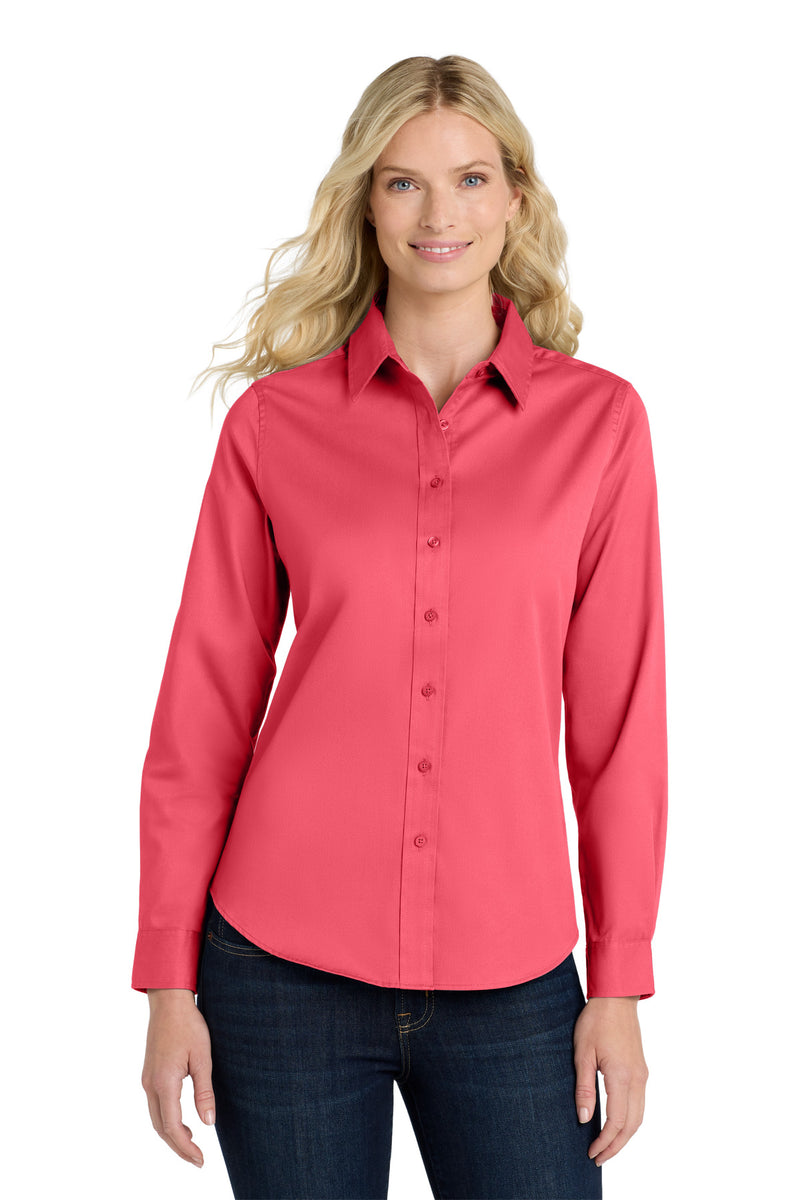 Port Authority Women's Long Sleeve Easy Care Shirt - Hibiscus