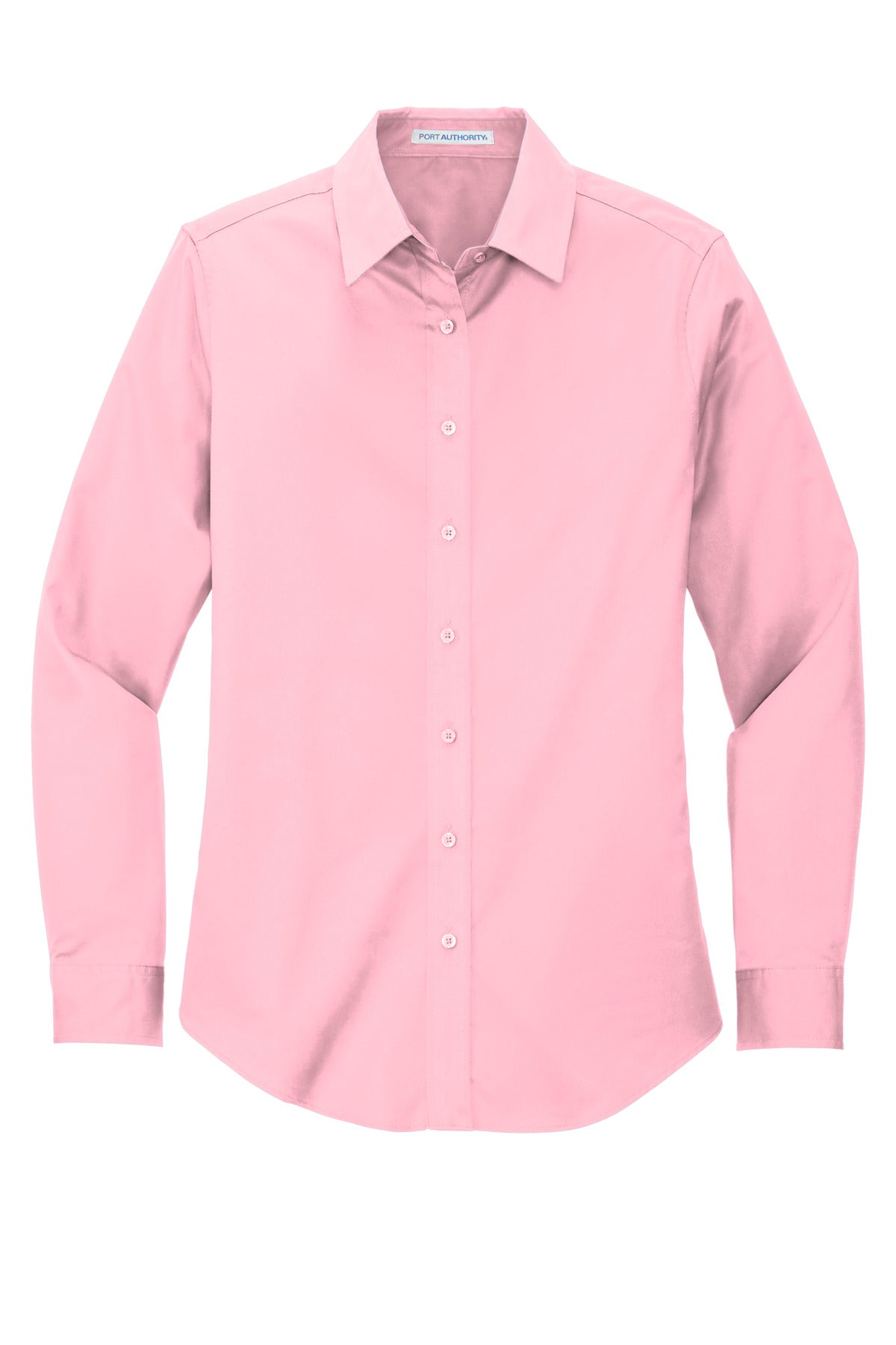 Port Authority Women's Long Sleeve Easy Care Shirt - Light Pink