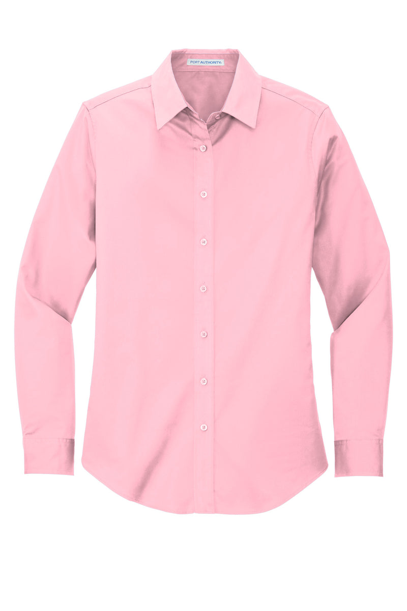 Port Authority Women's Long Sleeve Easy Care Shirt - Light Pink