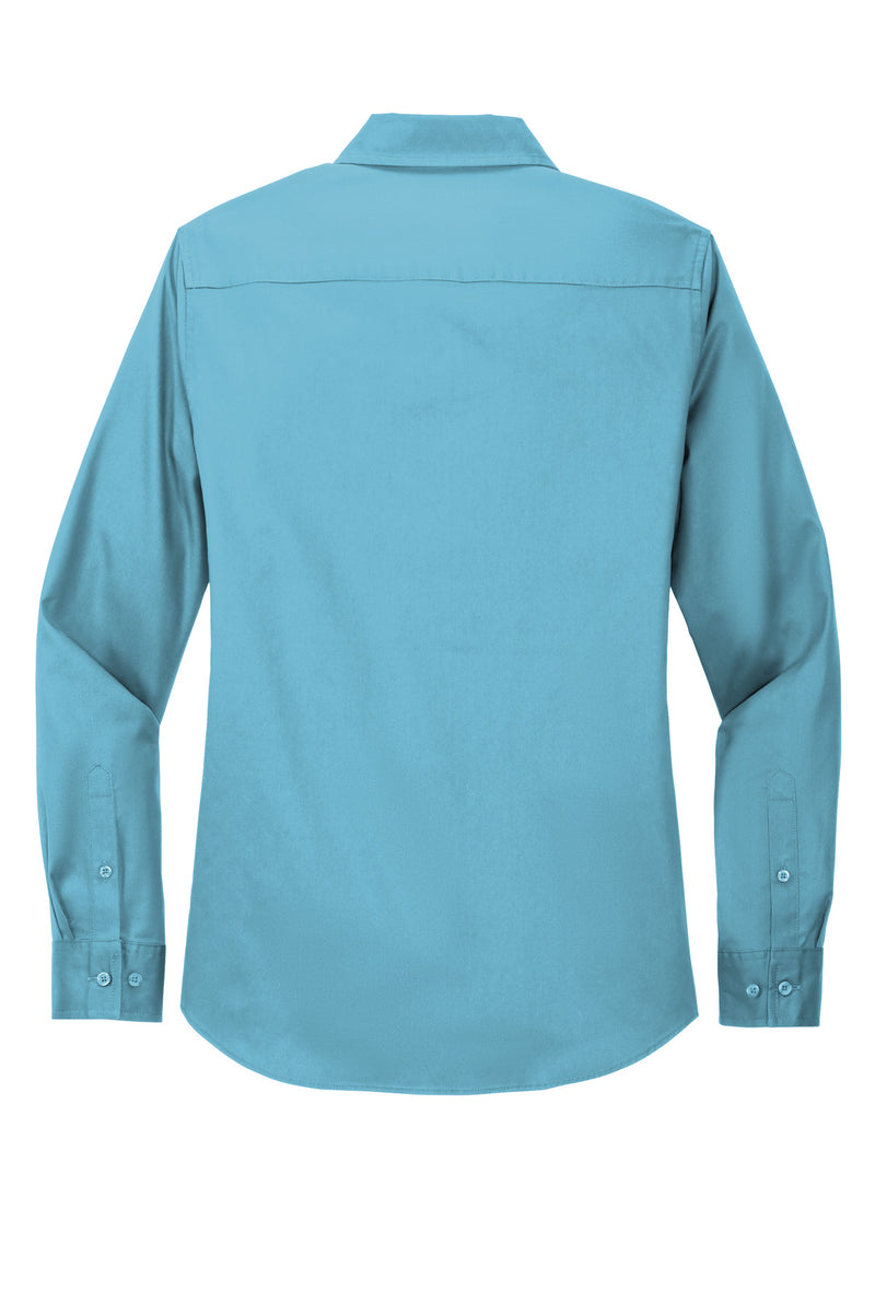 Port Authority Women's Long Sleeve Easy Care Shirt - Maui Blue