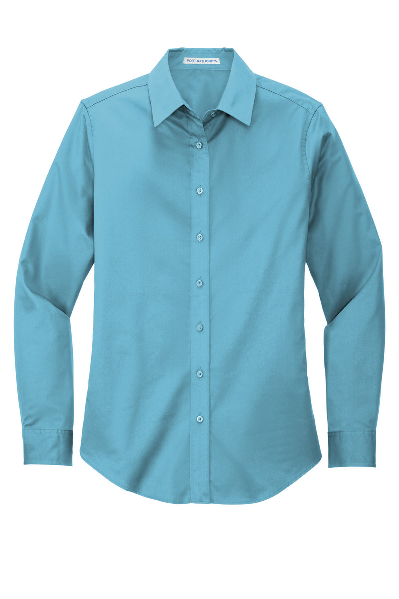 Port Authority Women's Long Sleeve Easy Care Shirt - Maui Blue