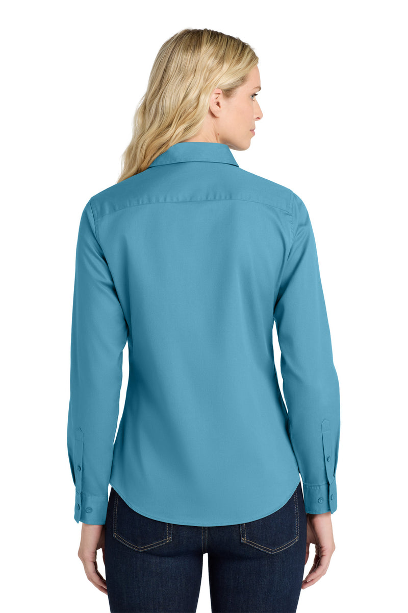 Port Authority Women's Long Sleeve Easy Care Shirt - Maui Blue