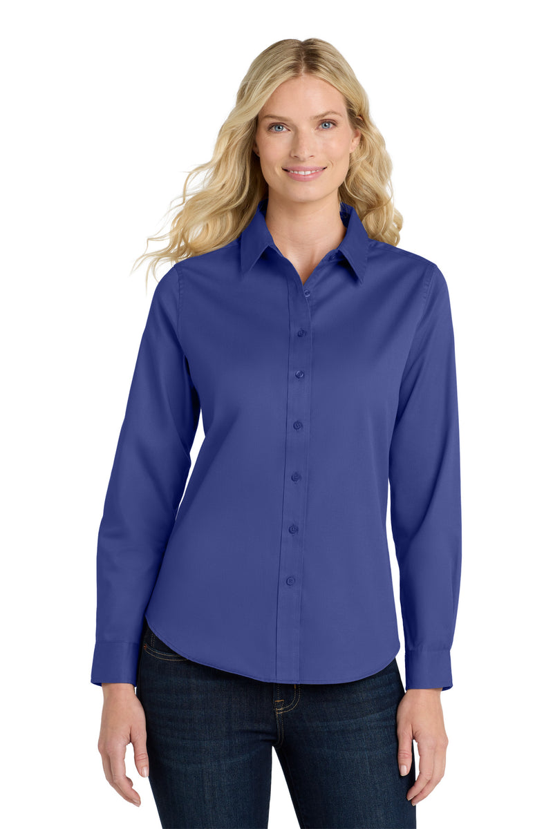 Port Authority Women's Long Sleeve Easy Care Shirt - Mediterranean Blue