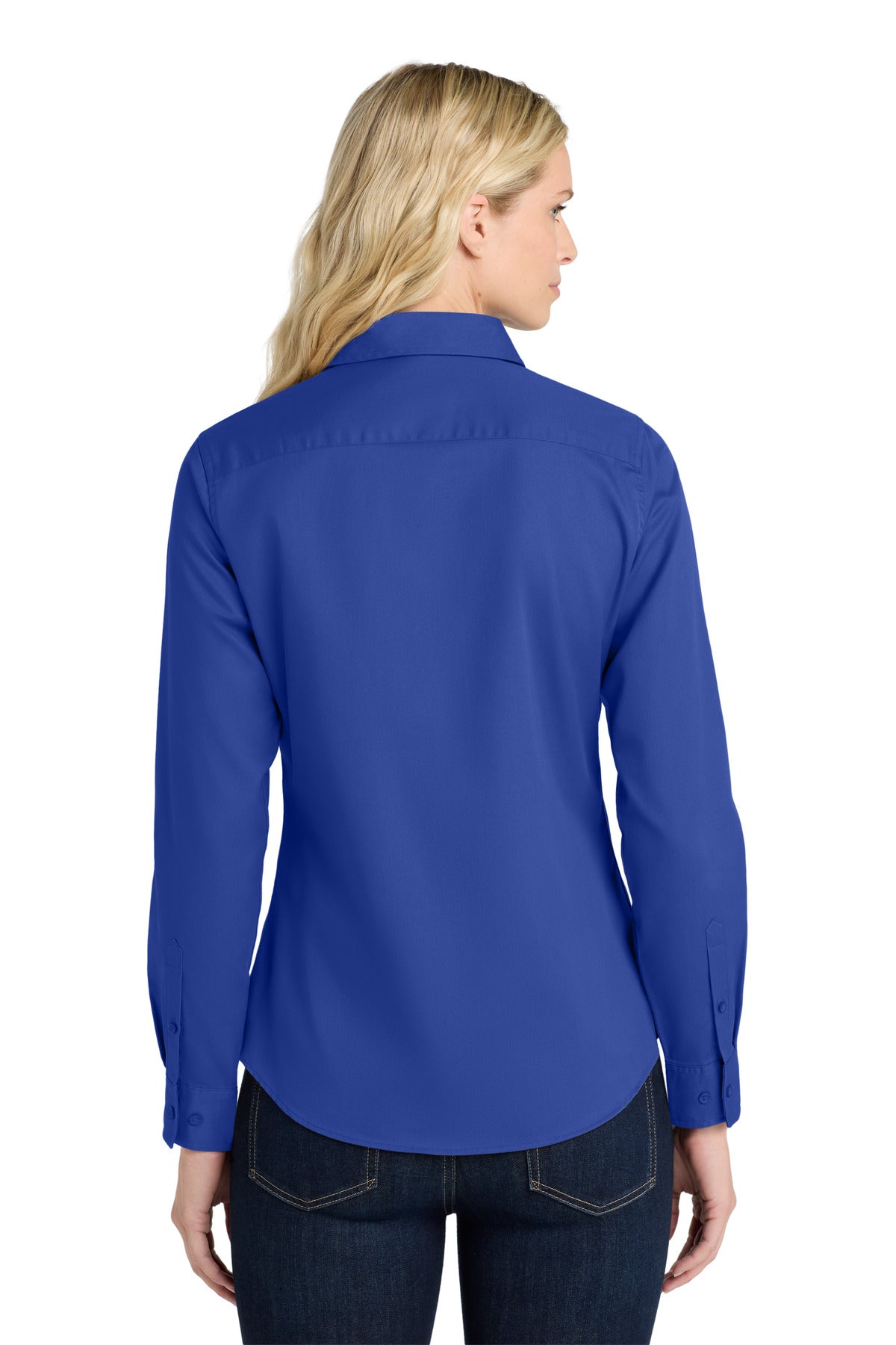 Port Authority Women's Long Sleeve Easy Care Shirt - Royal/ Classic Navy