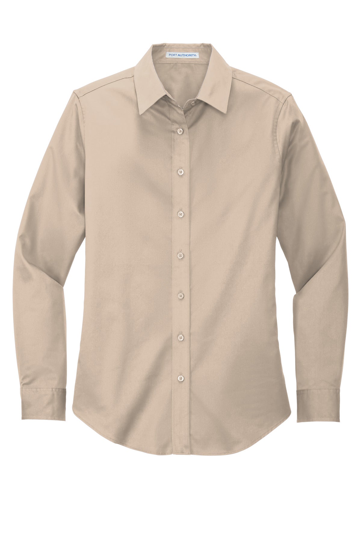 Port Authority Women's Long Sleeve Easy Care Shirt - Stone
