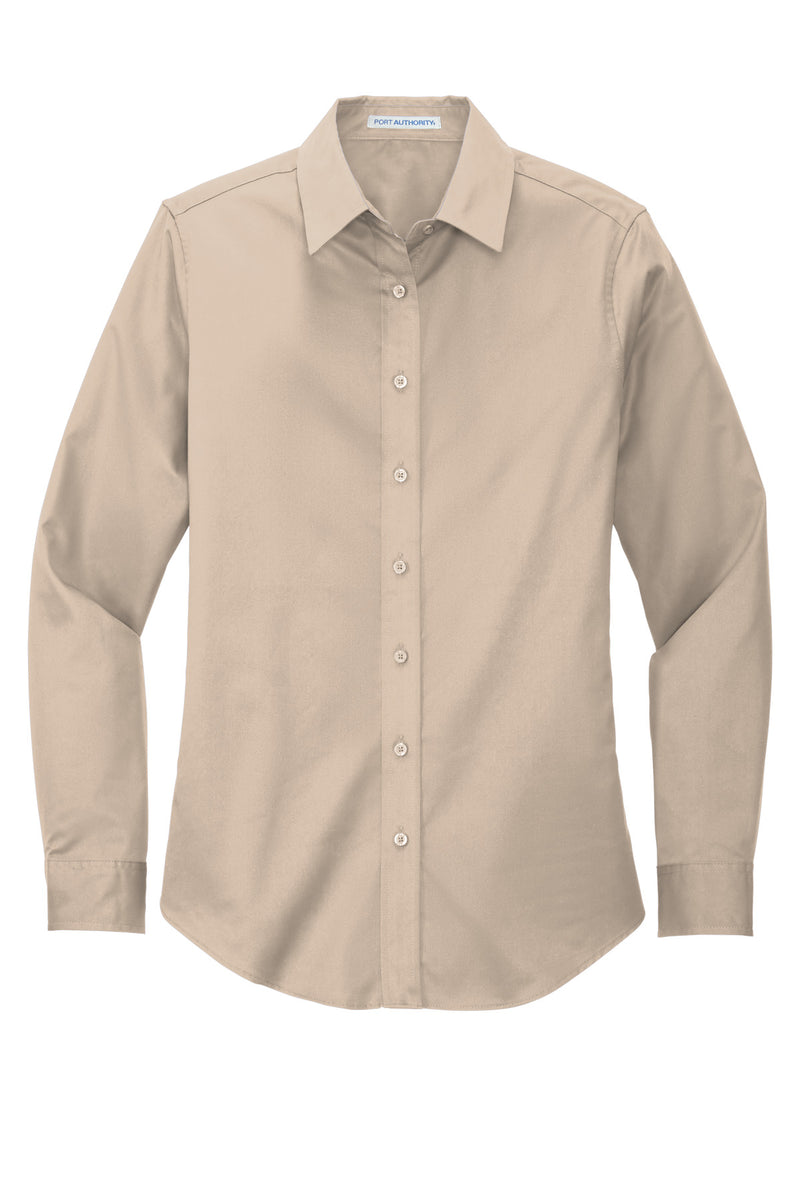 Port Authority Women's Long Sleeve Easy Care Shirt - Stone