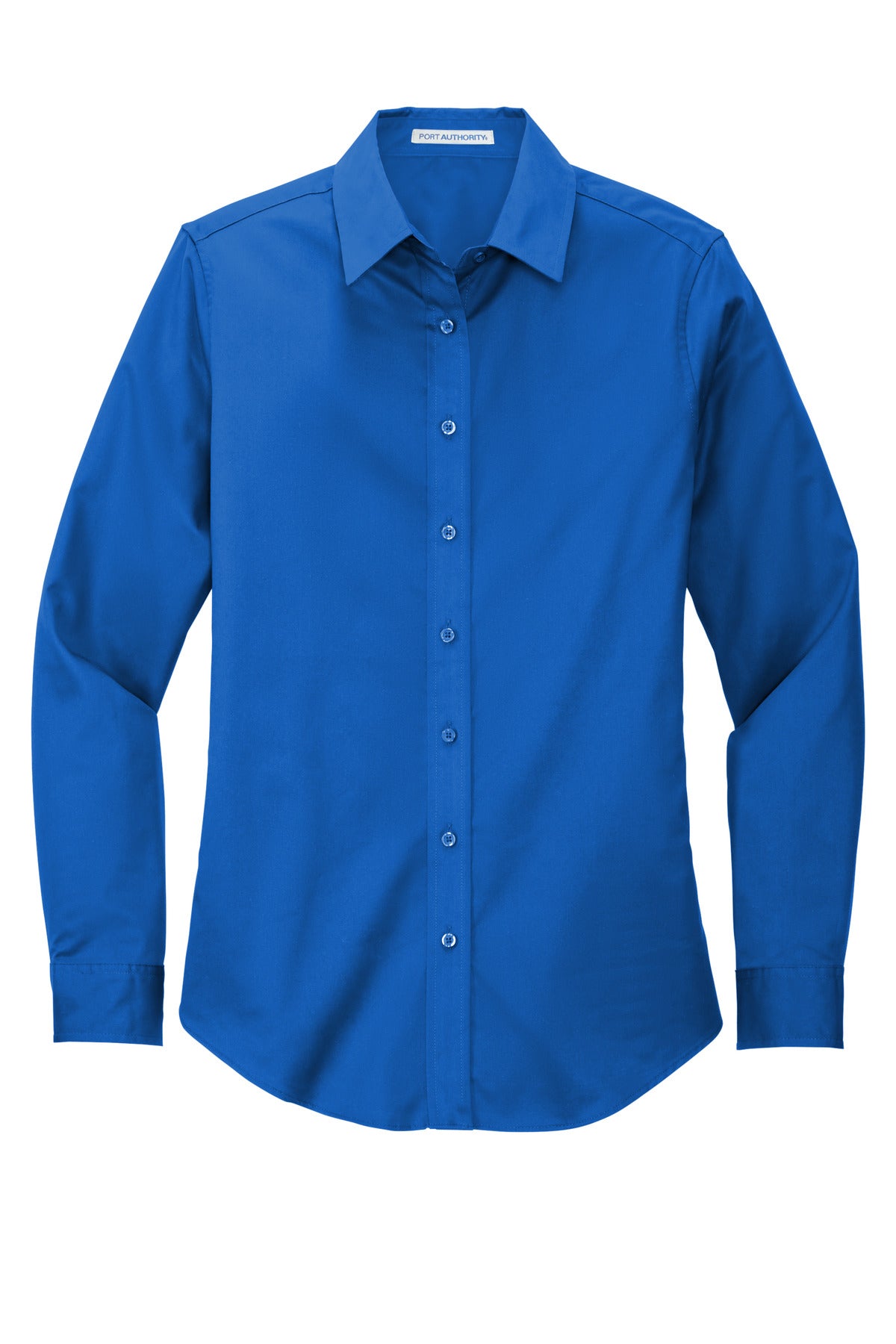 Port Authority Women's Long Sleeve Easy Care Shirt - Strong Blue