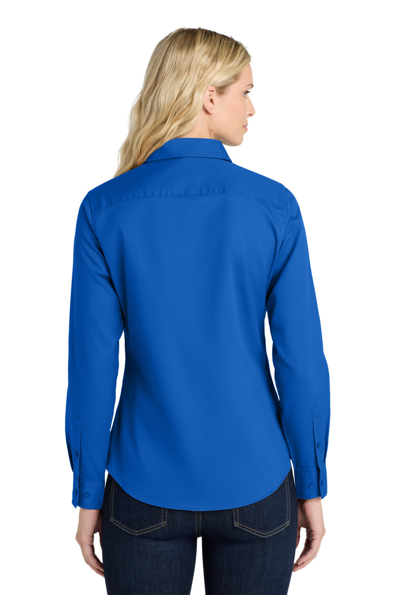 Port Authority Women's Long Sleeve Easy Care Shirt - Strong Blue