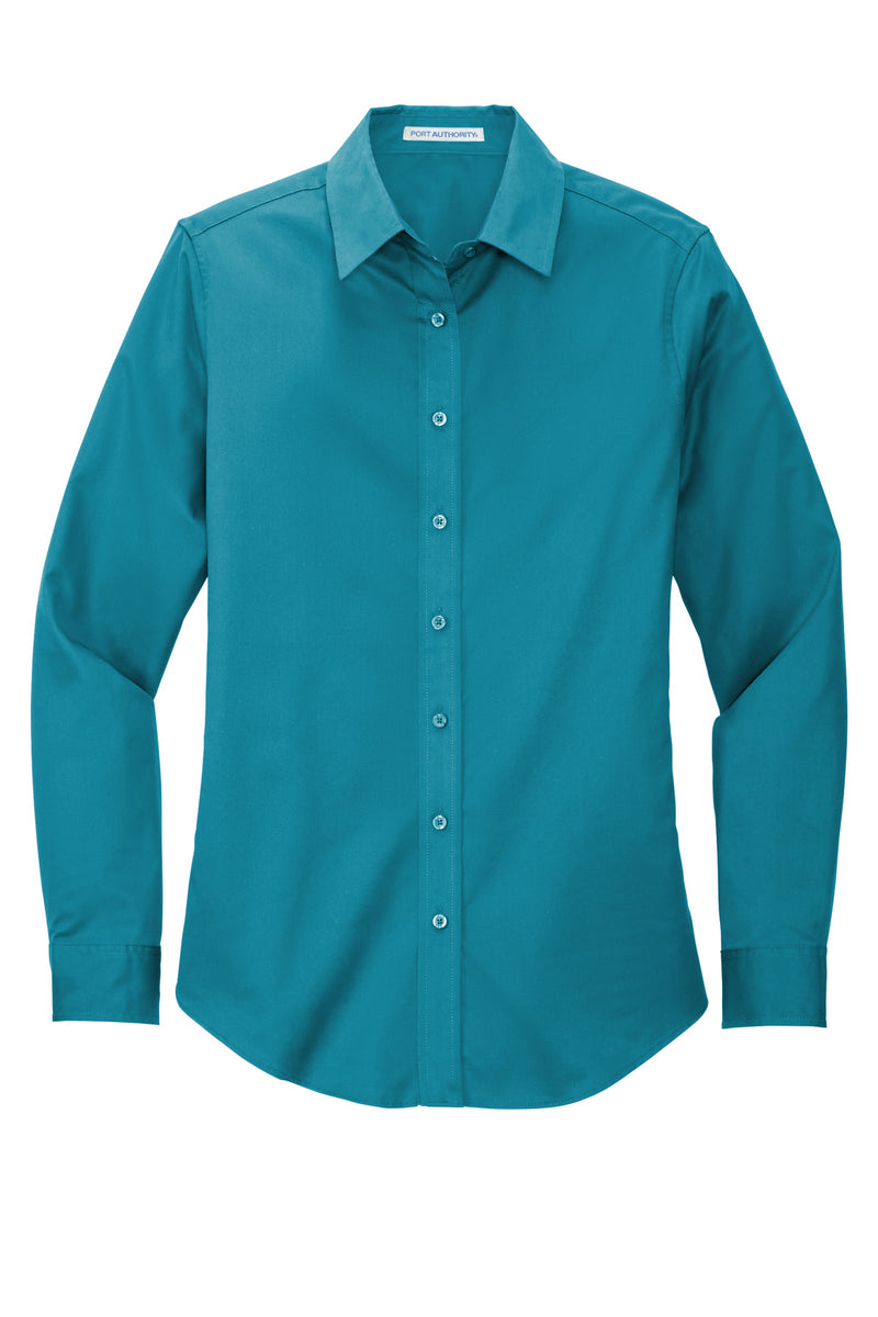 Port Authority Women's Long Sleeve Easy Care Shirt - Teal Green