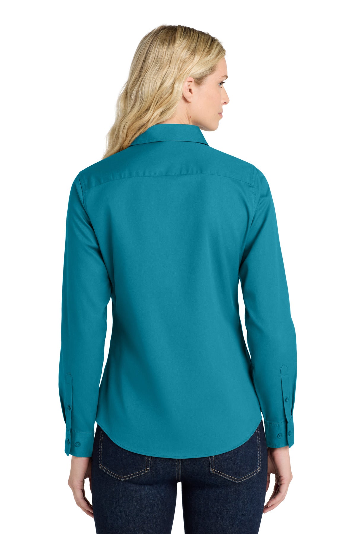 Port Authority Women's Long Sleeve Easy Care Shirt - Teal Green