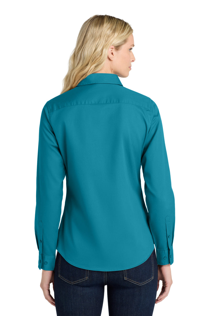 Port Authority Women's Long Sleeve Easy Care Shirt - Teal Green