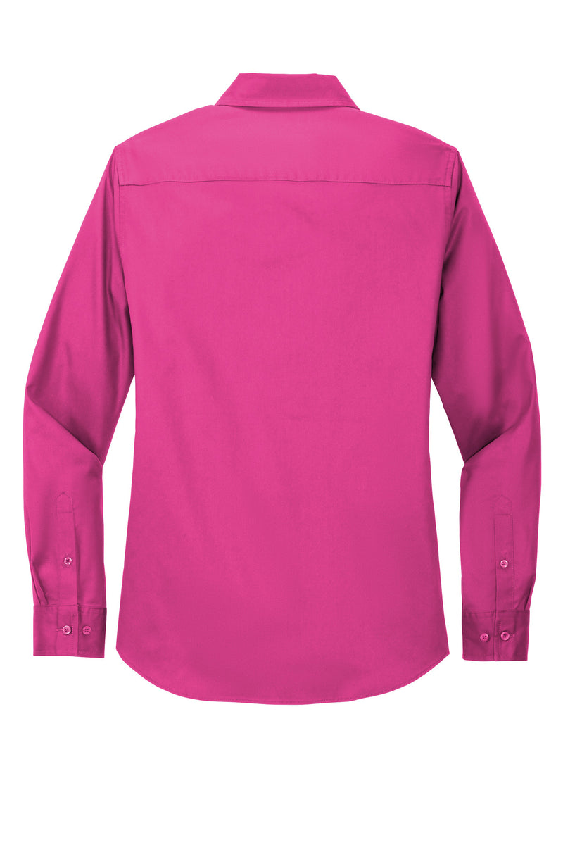 Port Authority Women's Long Sleeve Easy Care Shirt - Tropical Pink