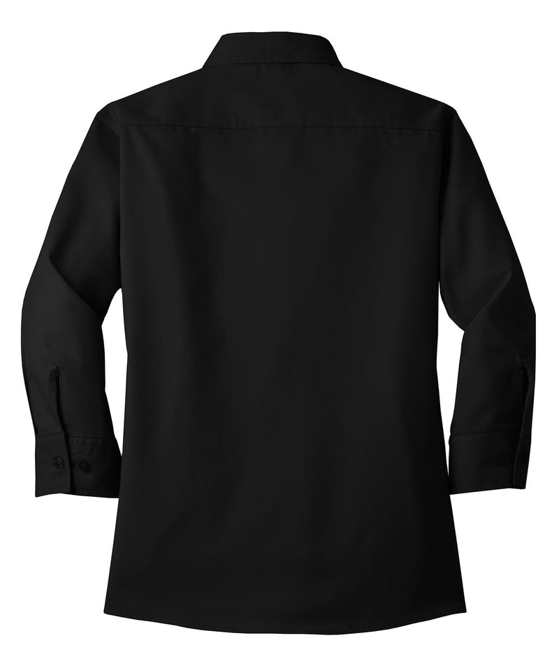 Port Authority Women's 3/4-Sleeve Easy Care Shirt - Black