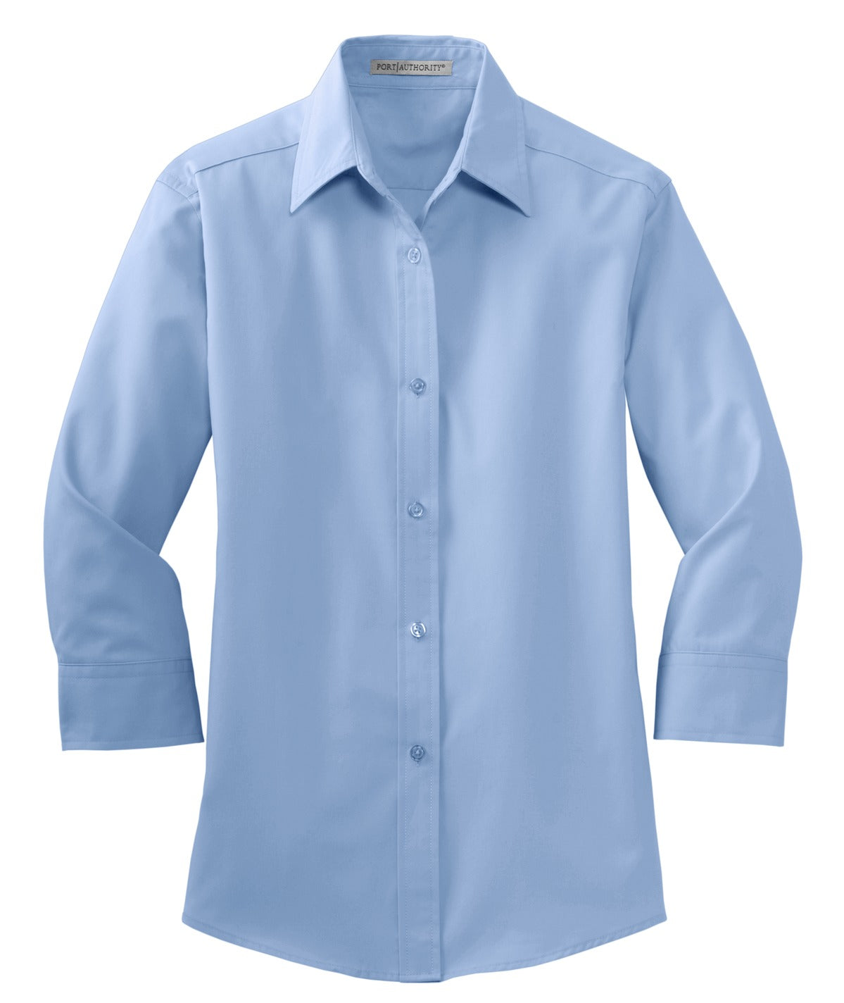 Port Authority Women's 3/4-Sleeve Easy Care Shirt - Light Blue