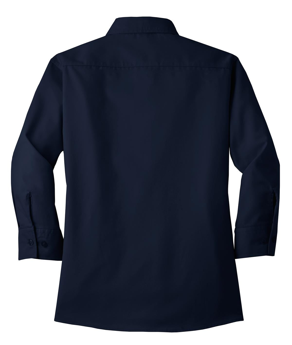 Port Authority Women's 3/4-Sleeve Easy Care Shirt - Navy