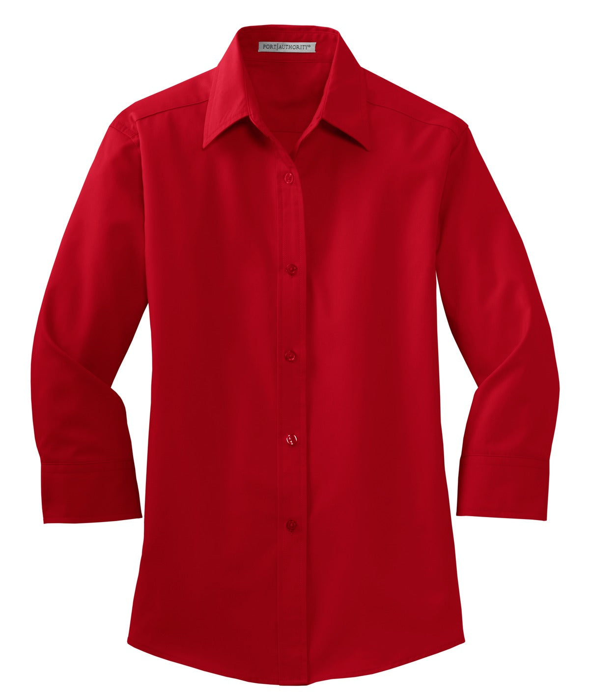 Port Authority Women's 3/4-Sleeve Easy Care Shirt - Red