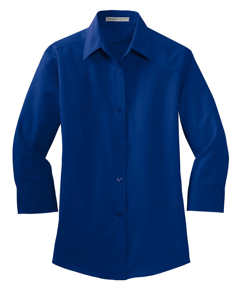 Port Authority Women's 3/4-Sleeve Easy Care Shirt - Royal
