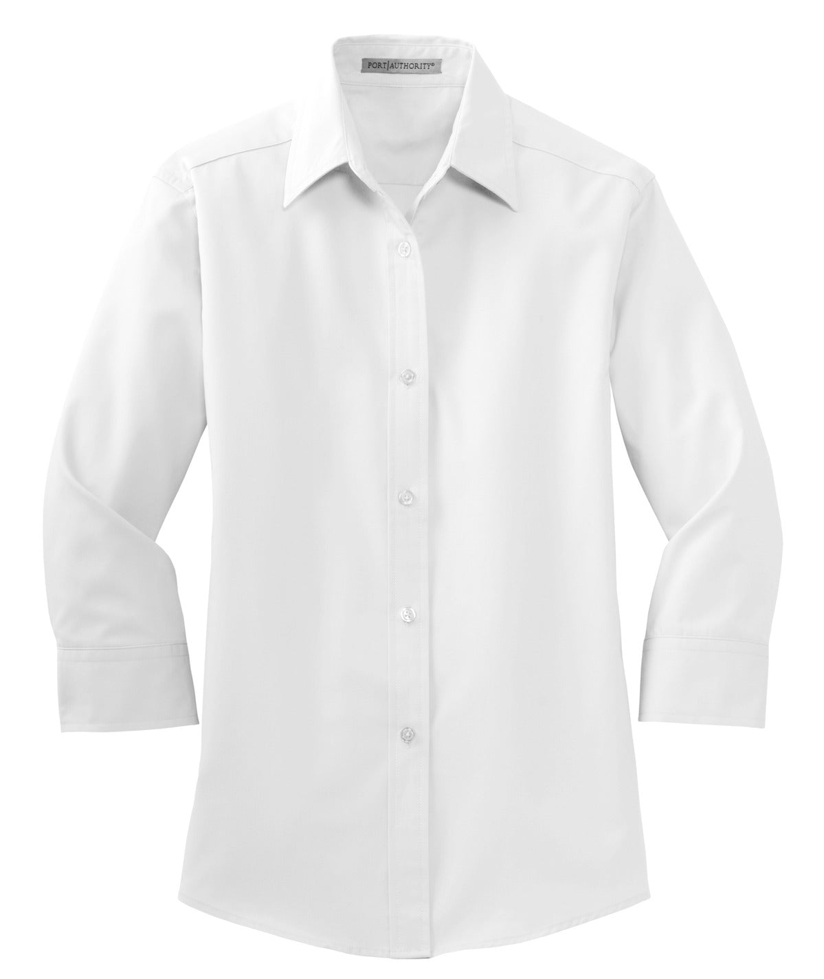 Port Authority Women's 3/4-Sleeve Easy Care Shirt - White