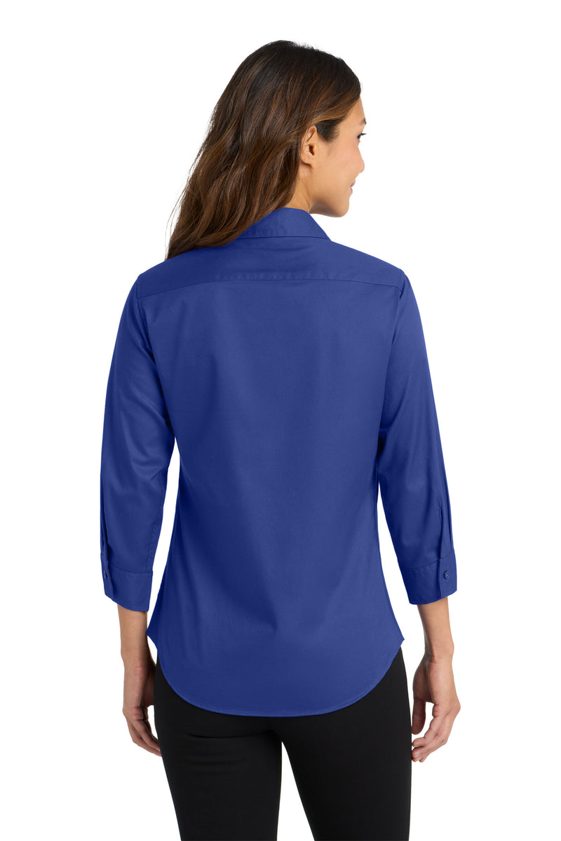 Port Authority Women's 3/4-Sleeve Easy Care Shirt - Mediterranean Blue