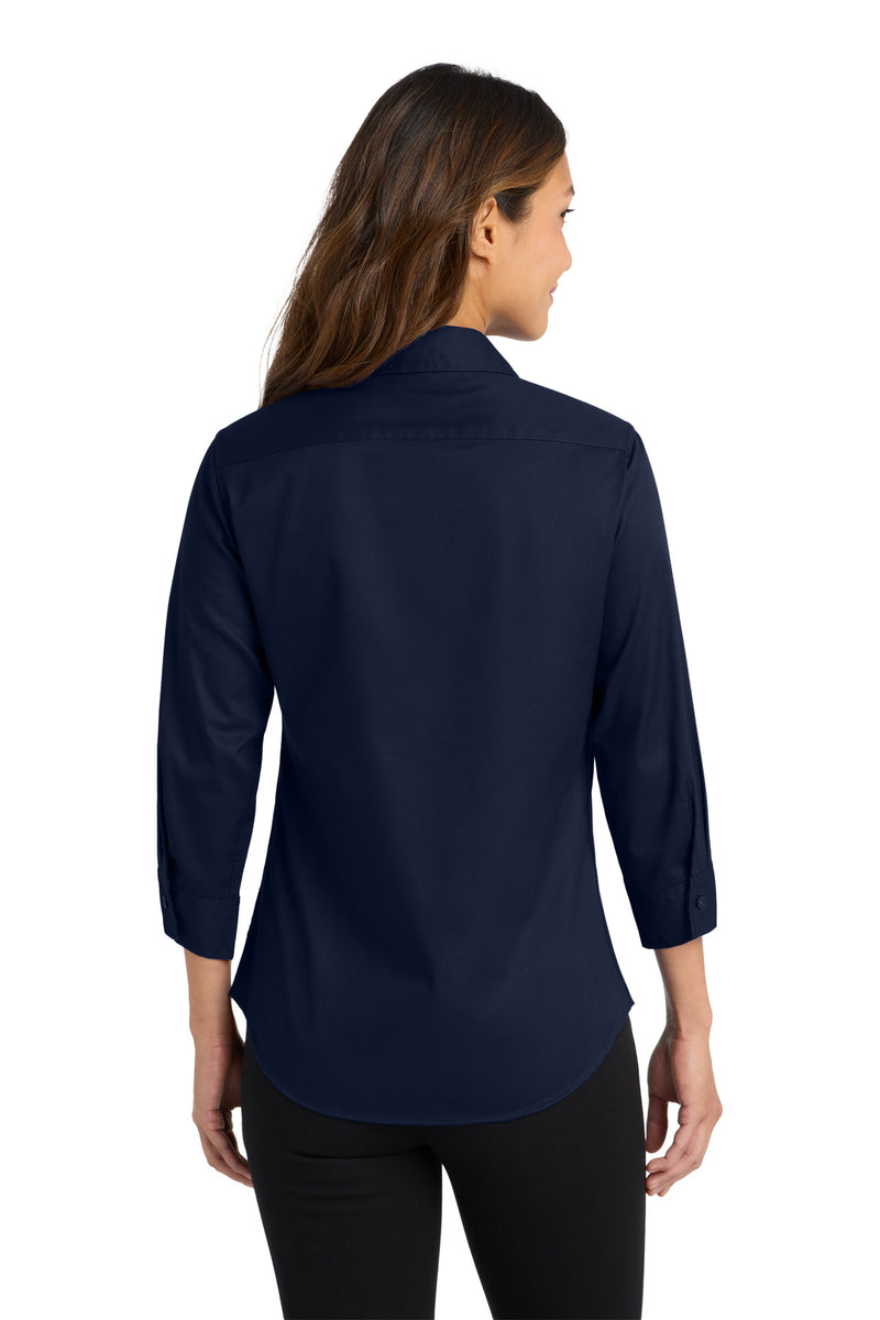 Port Authority Women's 3/4-Sleeve Easy Care Shirt - Navy
