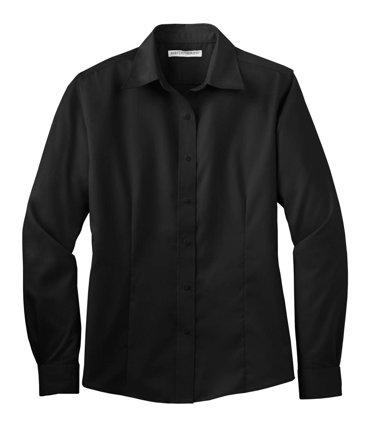 Port Authority Ladies Non-Iron Twill Shirt - Black