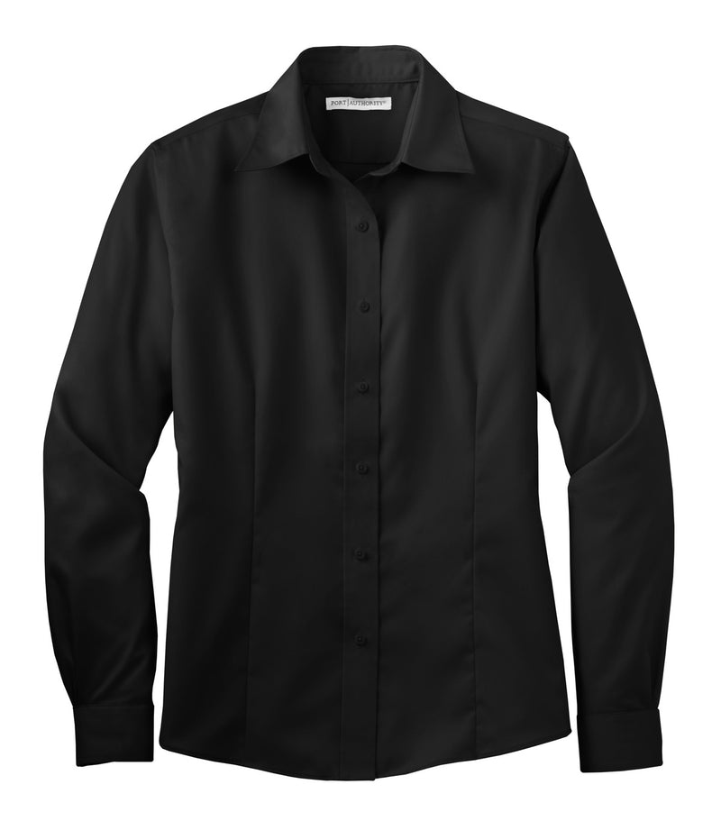 Port Authority Ladies Non-Iron Twill Shirt - Black