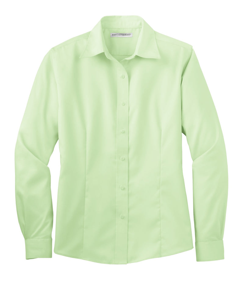 Port Authority Ladies Non-Iron Twill Shirt - Green Mist