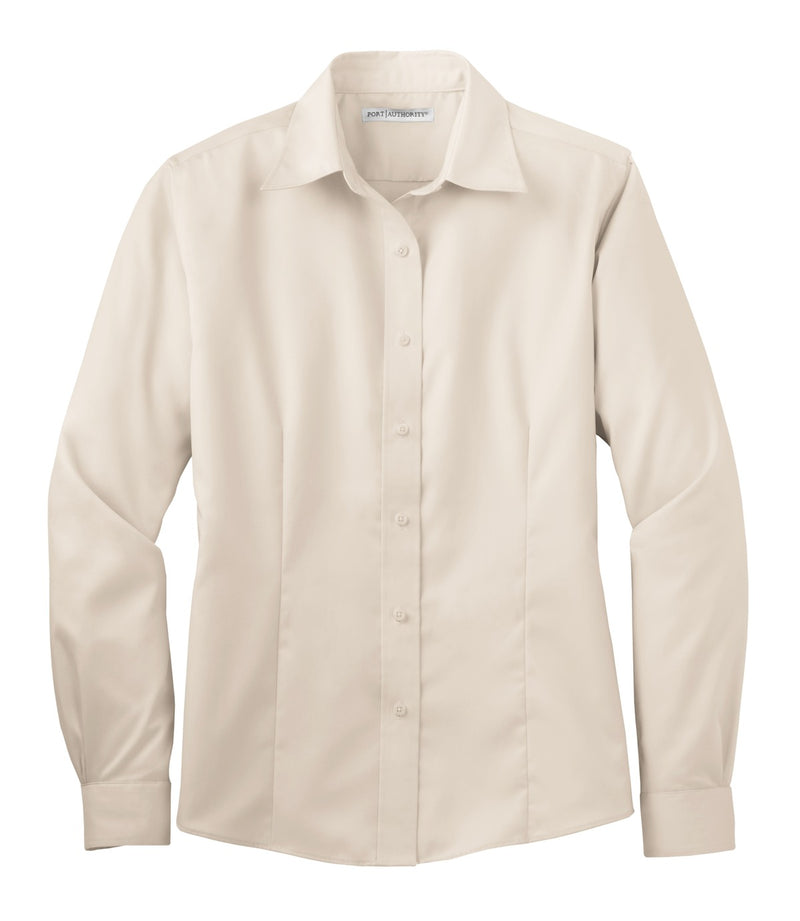 Port Authority Ladies Non-Iron Twill Shirt - Light Stone
