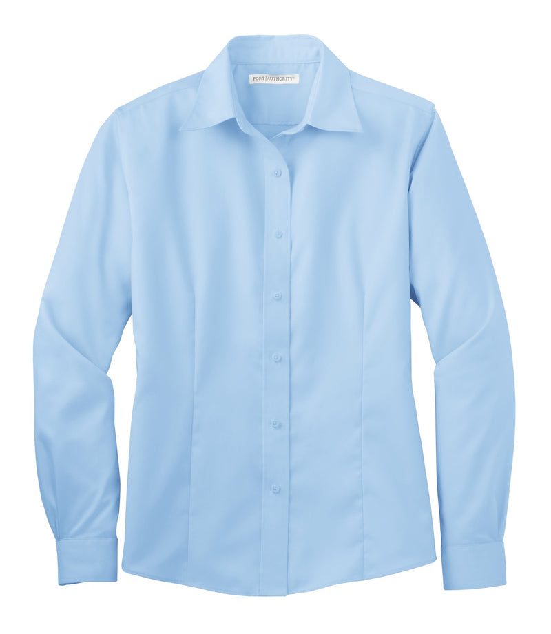 Port Authority Ladies Non-Iron Twill Shirt - Sky Blue