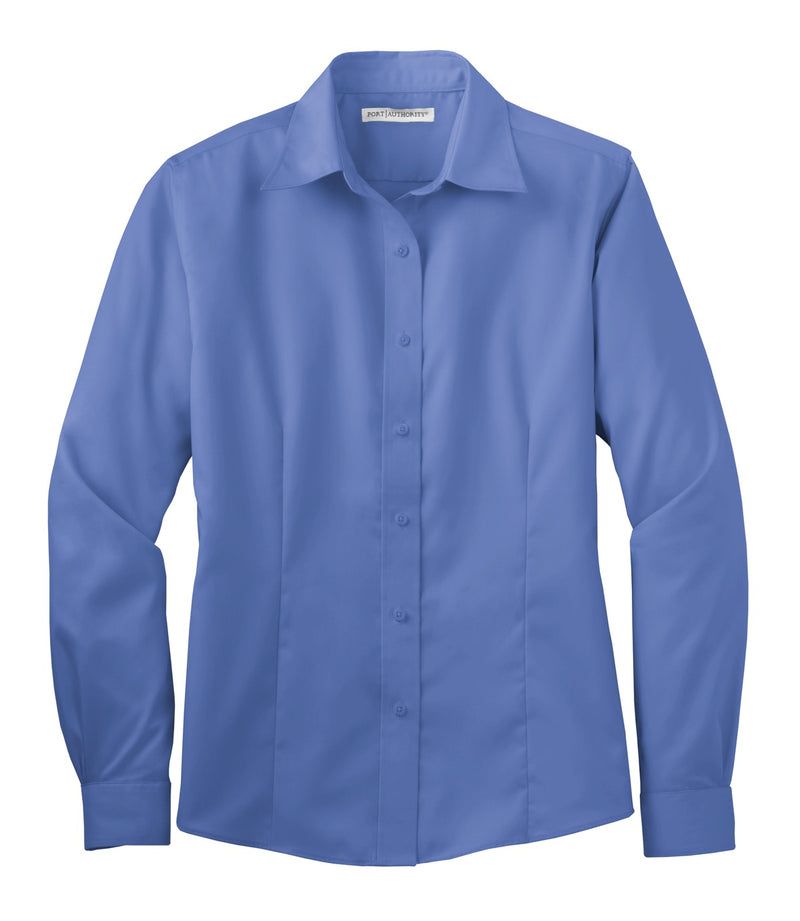 Port Authority Ladies Non-Iron Twill Shirt - Ultramarine Blue