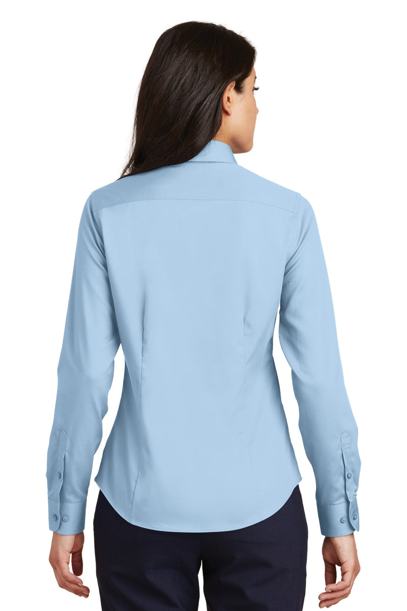 Port Authority Ladies Non-Iron Twill Shirt - Sky Blue