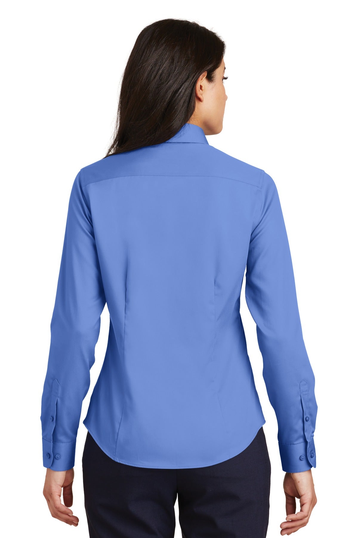 Port Authority Ladies Non-Iron Twill Shirt - Ultramarine Blue