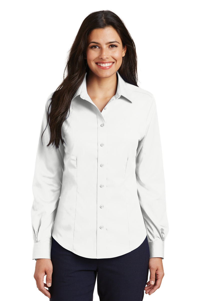 Port Authority Ladies Non-Iron Twill Shirt - White