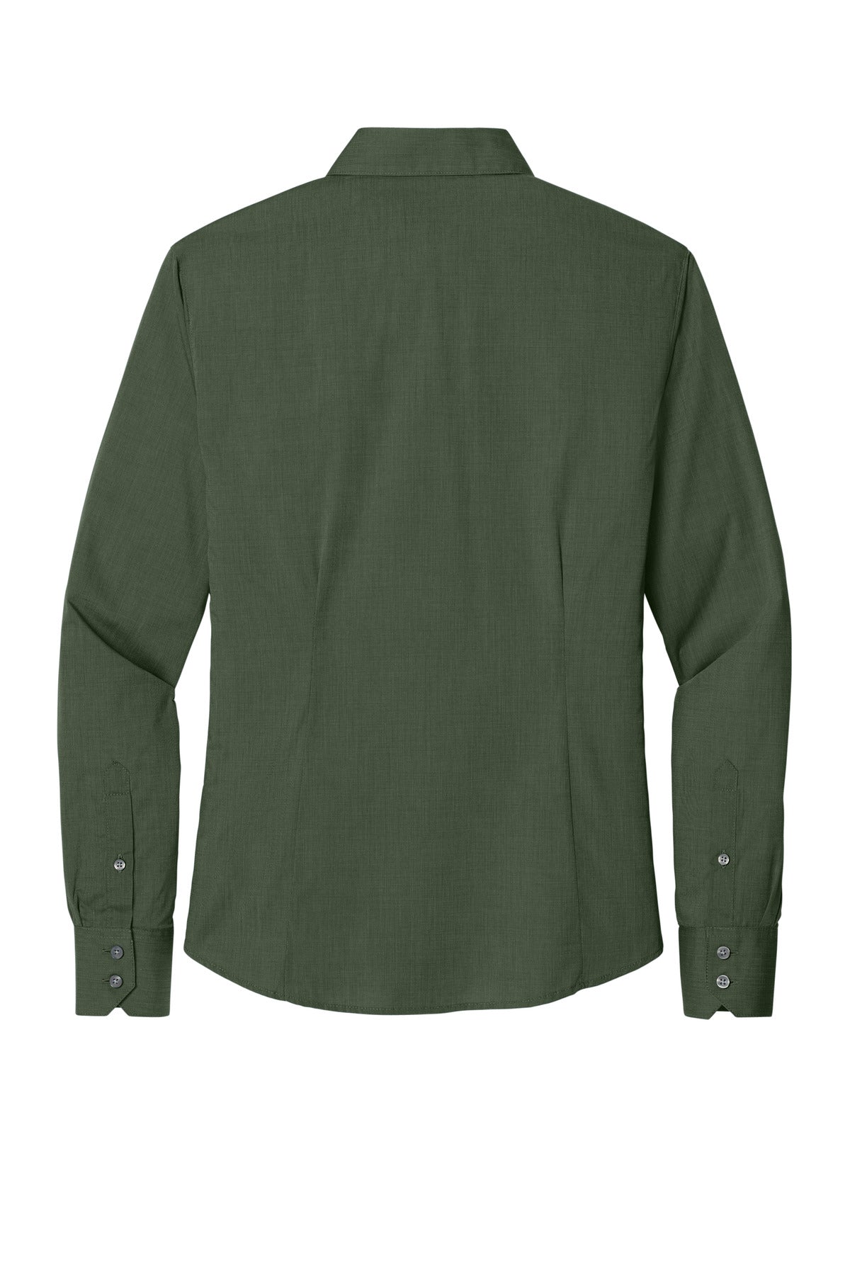 Port Authority Women's Crosshatch Easy Care Shirt - Dark Cactus Green