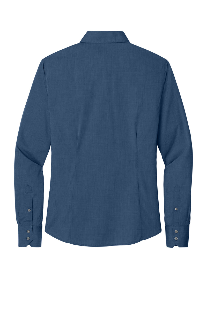 Port Authority Women's Crosshatch Easy Care Shirt - Deep Blue