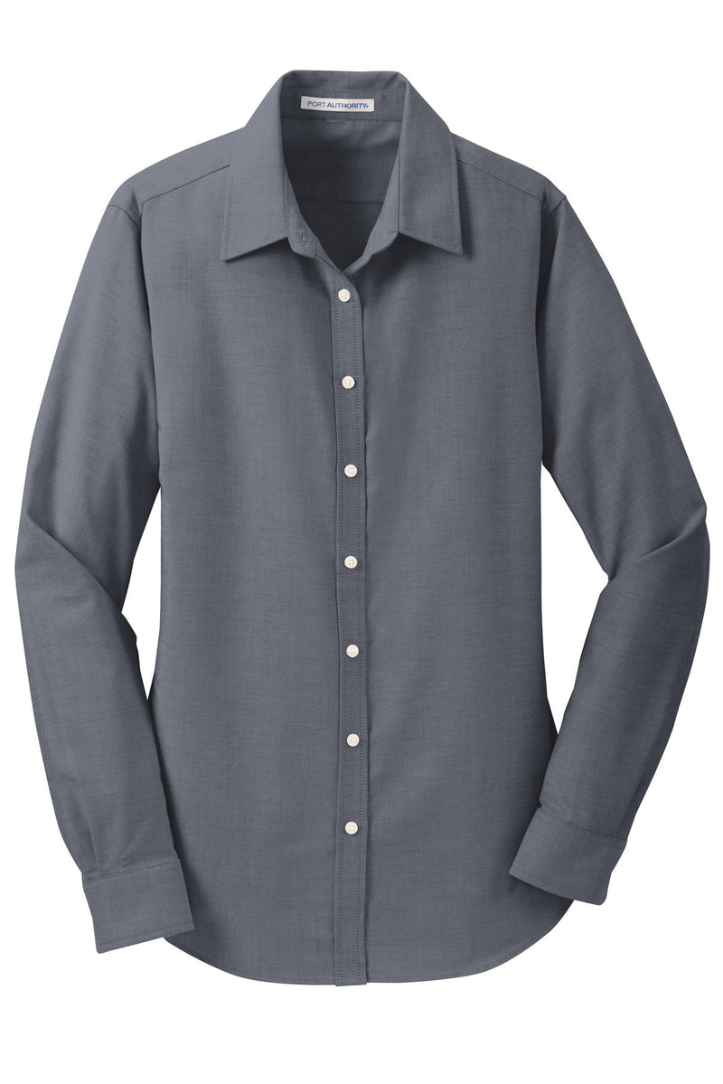 Port Authority Women's SuperPro Oxford Shirt - Black