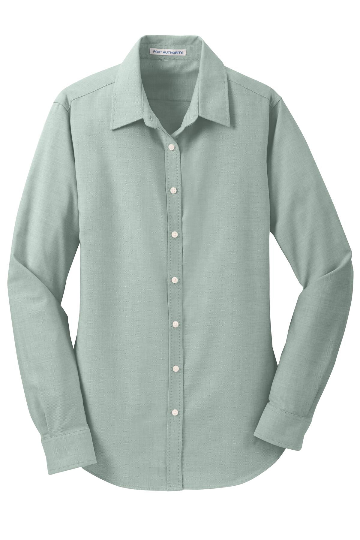 Port Authority Women's SuperPro Oxford Shirt - Green