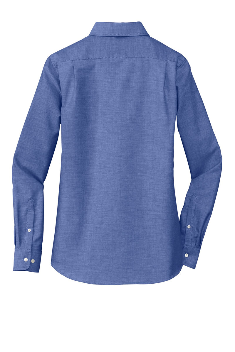Port Authority Women's SuperPro Oxford Shirt - Navy