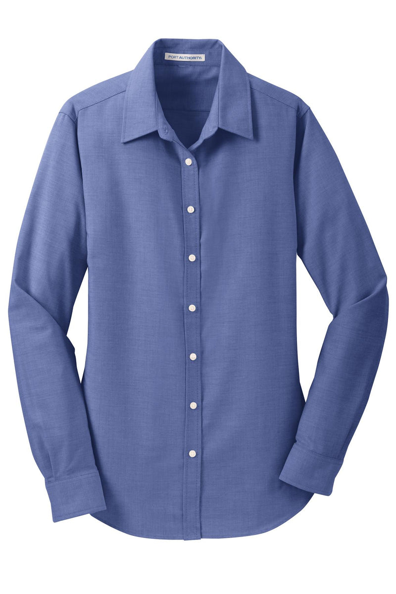 Port Authority Women's SuperPro Oxford Shirt - Navy