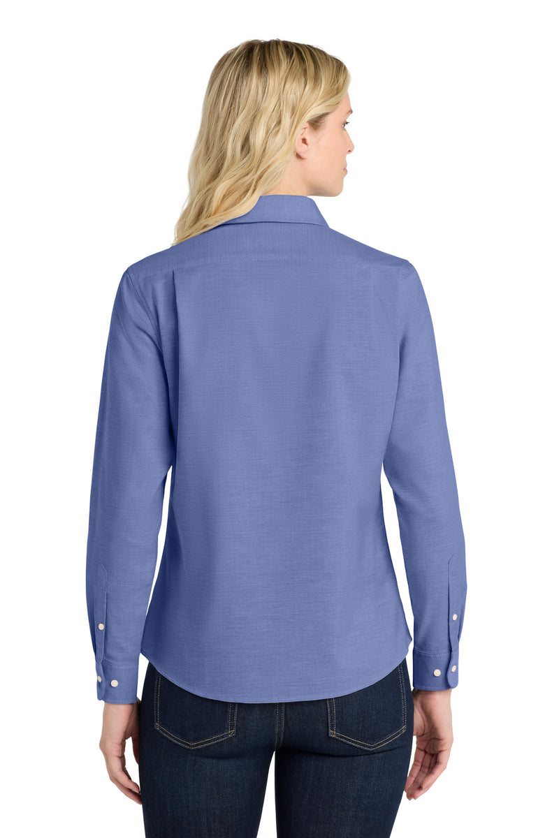 Port Authority Women's SuperPro Oxford Shirt - Navy