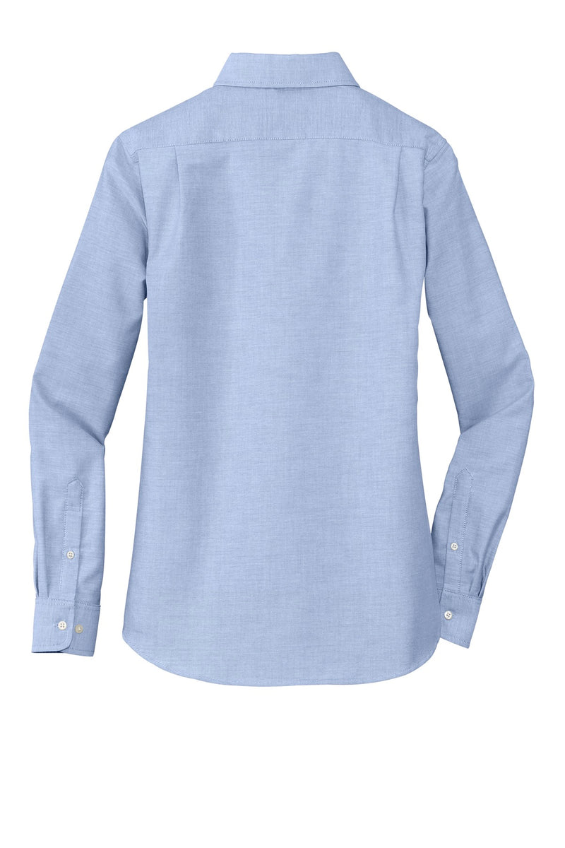 Port Authority Women's SuperPro Oxford Shirt - Oxford Blue