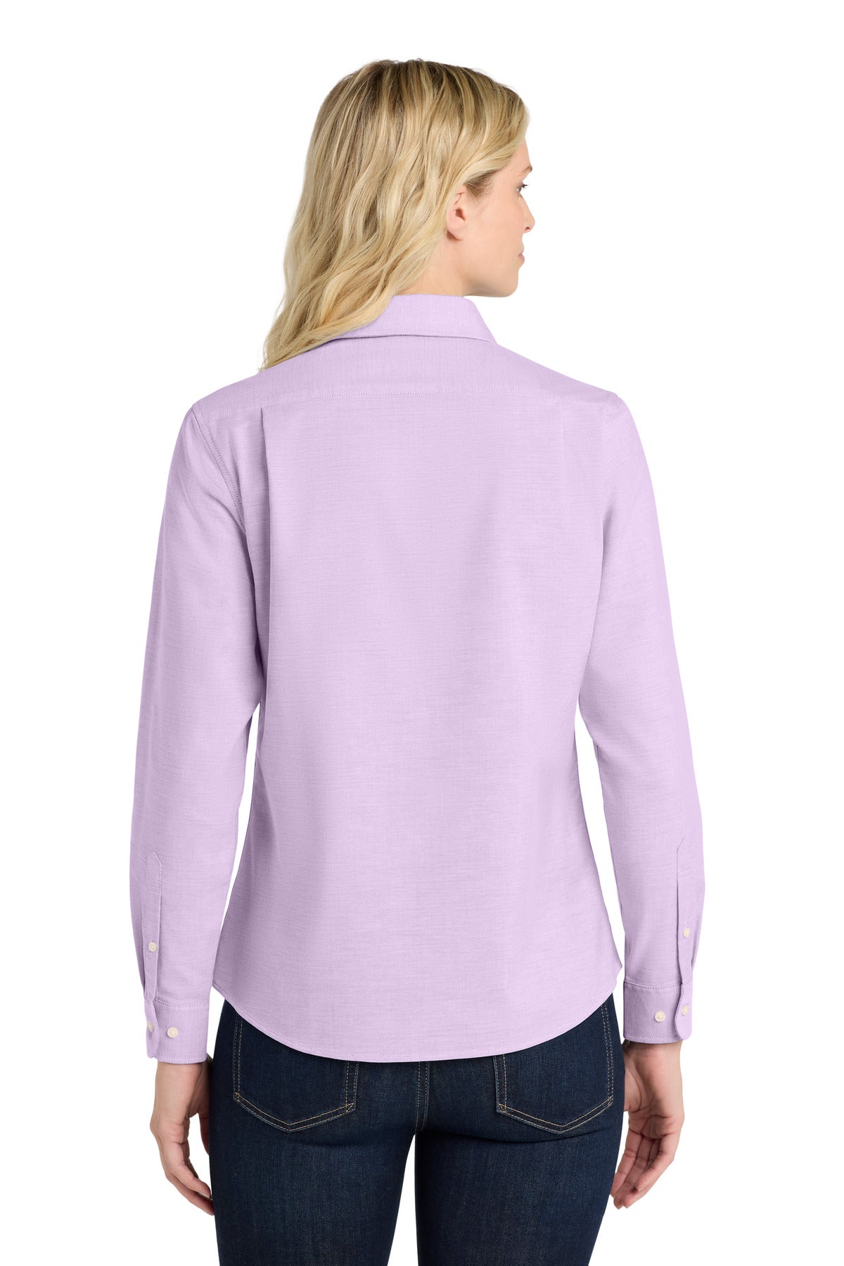Port Authority Women's SuperPro Oxford Shirt - Soft Purple