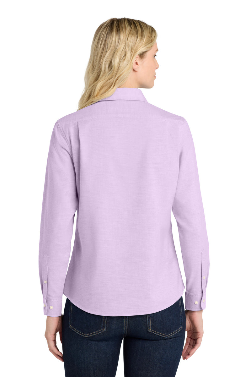 Port Authority Women's SuperPro Oxford Shirt - Soft Purple