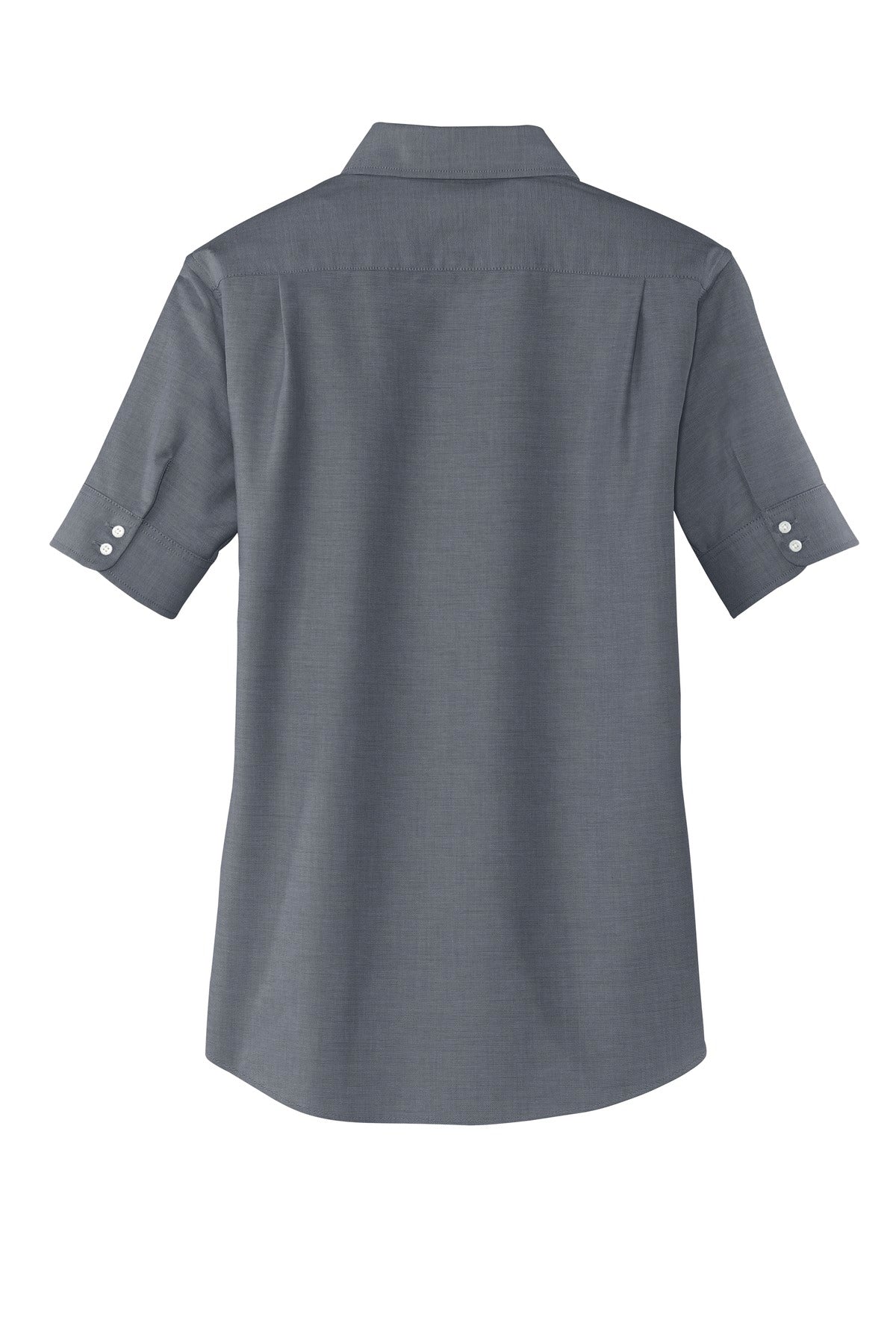 Port Authority Women's Short Sleeve SuperPro Oxford Shirt - Black