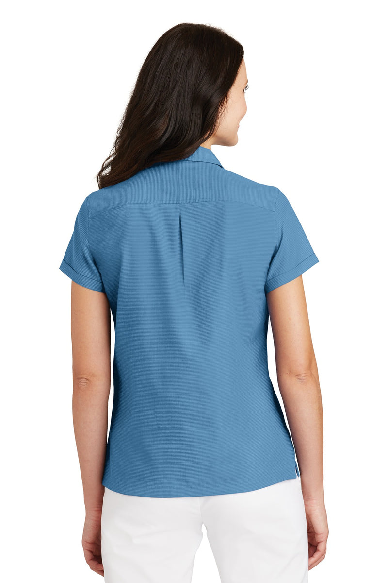 Port Authority Ladies Textured Camp Shirt - Celadon