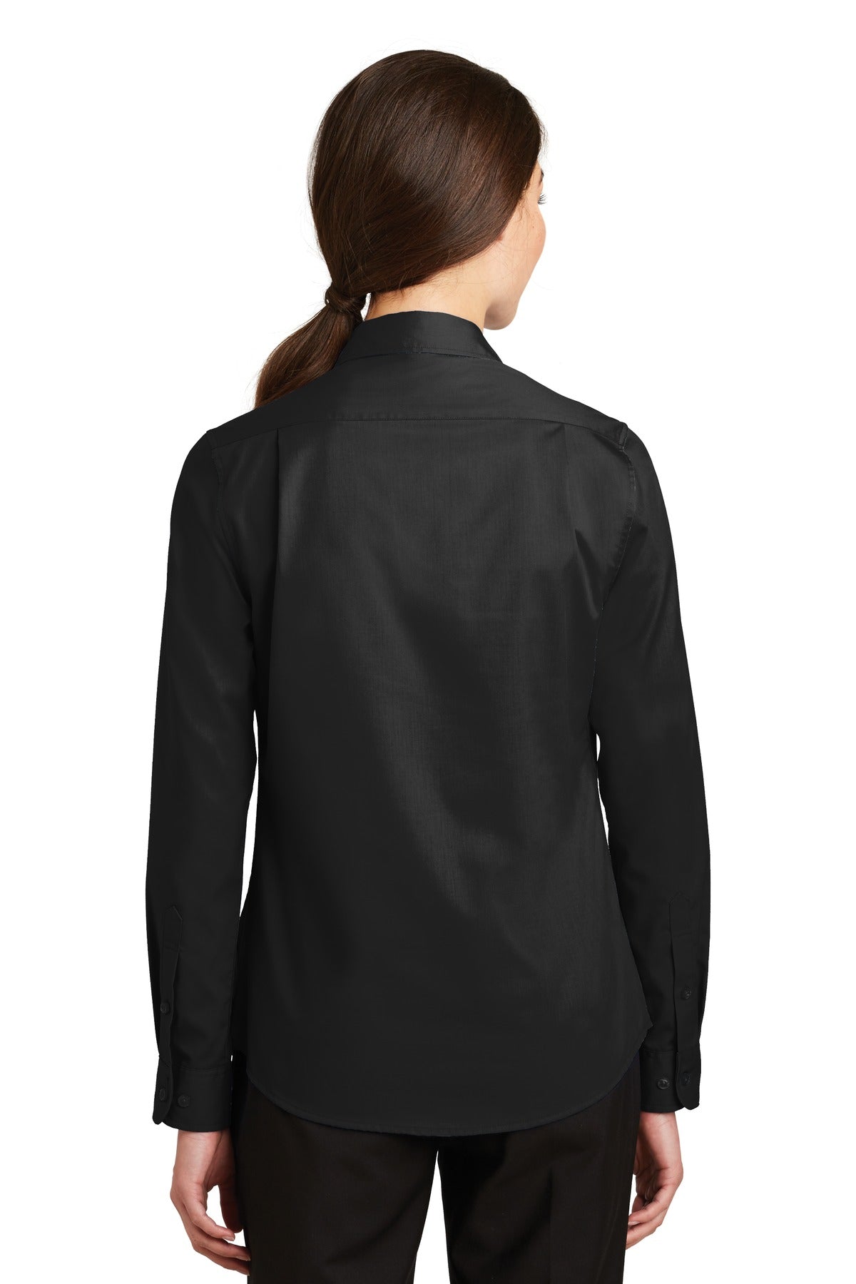 Port Authority Women's SuperPro Twill Shirt - Black