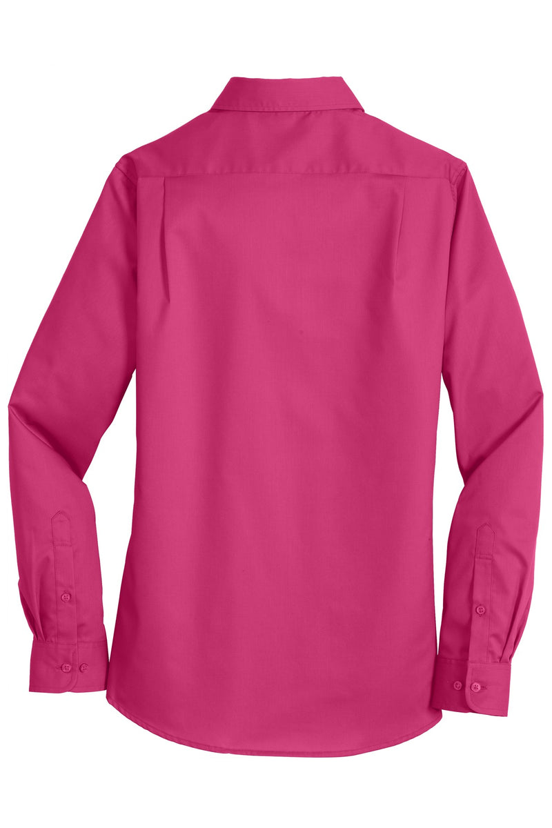 Port Authority Women's SuperPro Twill Shirt - Pink Azalea