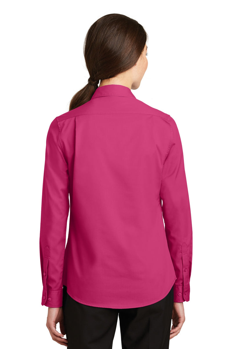 Port Authority Women's SuperPro Twill Shirt - Pink Azalea
