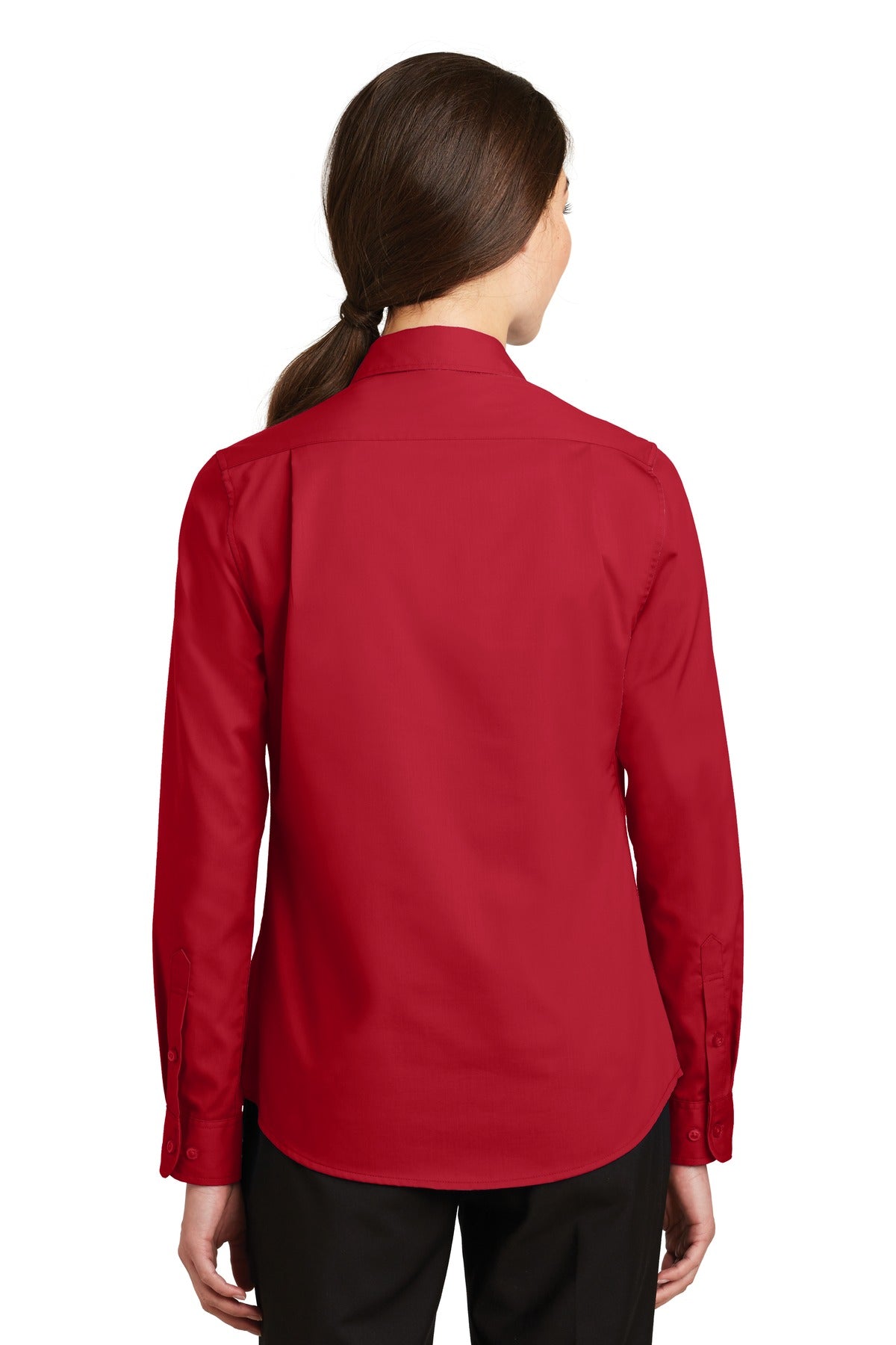 Port Authority Women's SuperPro Twill Shirt - Rich Red
